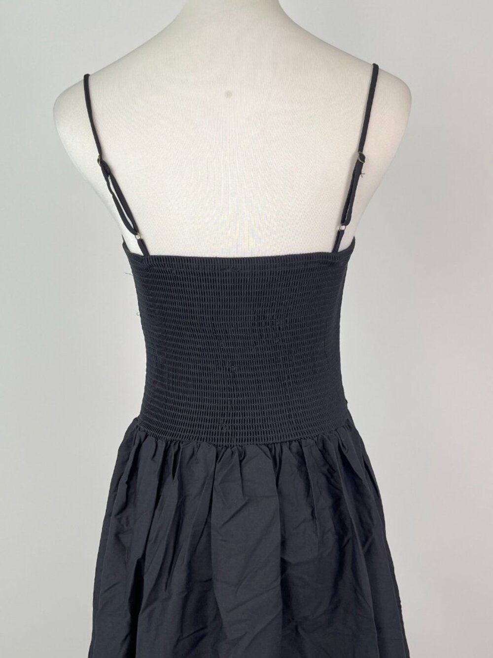 NWOT Farm Rio Cotton Black Sleeveless Midi Dress Size L - Picture 6 of 12